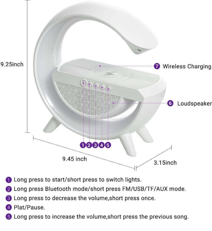 LED G shape multifunctional bluetooth speaker 60 15 W bluetooth party speaker